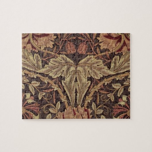 William Morris Honeysuckle Classic Engelse kunst Legpuzzel (Horizontaal)