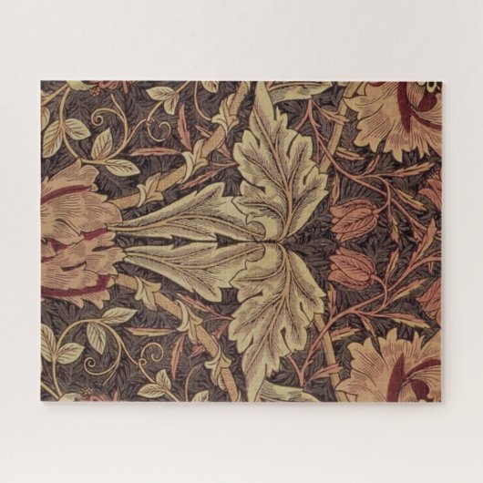 William Morris Honeysuckle Classic Engelse kunst Legpuzzel (Horizontaal)