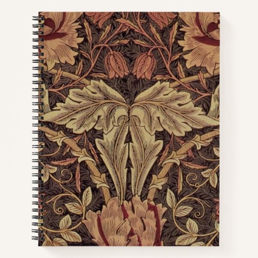 William Morris Honeysuckle Classic Engelse kunst Notitieboek (Voorkant)