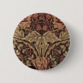 William Morris Honeysuckle Classic Engelse kunst Ronde Button 5,7 Cm (Voorkant)