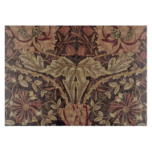 William Morris Honeysuckle Classic Engelse kunst Snijplank (Voorkant)