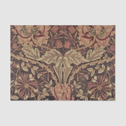 William Morris Honeysuckle Classic Engelse kunst Tissuepapier (Voorkant)
