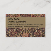 William Morris Honeysuckle Classic Engelse kunst Visitekaartje (Voorkant)