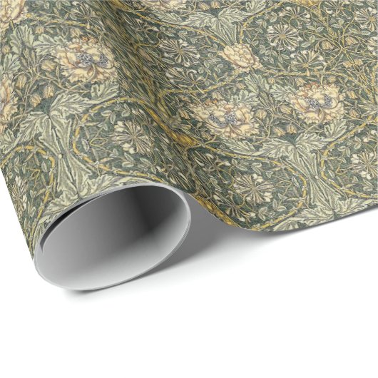 William Morris Honeysuckle Design Cadeaupapier (Rol Hoek)