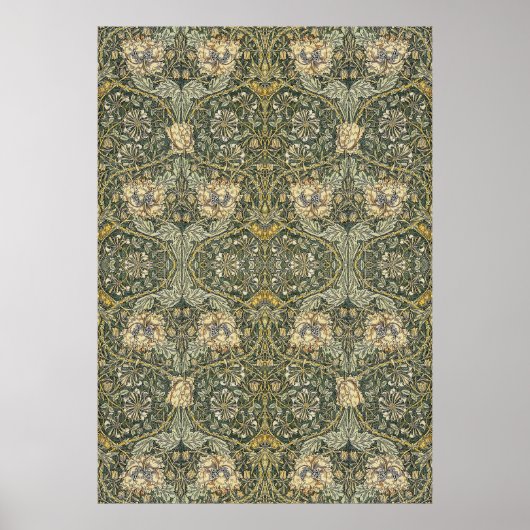 William Morris Honeysuckle Design Poster (Voorkant)