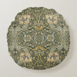 William Morris Honeysuckle Design Rond Kussen
