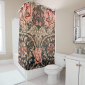 William Morris Honeysuckle Douchegordijn (In situ)