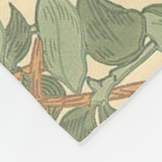 William Morris Honeysuckle Fleece Deken (Hoek)