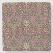 William Morris, Honeysuckle, floral. patroon, kuns Stenen Onderzetter (Voorkant)