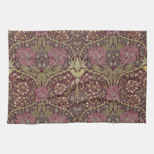 William Morris, Honeysuckle, floral. patroon, kuns Theedoek
