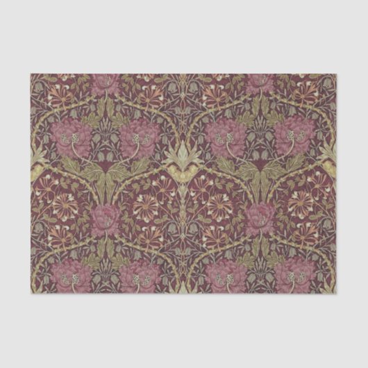 William Morris, Honeysuckle, floral. patroon, kuns Tissuepapier (Voorkant)