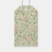 William Morris Honeysuckle Floral  verjaardag Cadeaulabel (Achterkant)