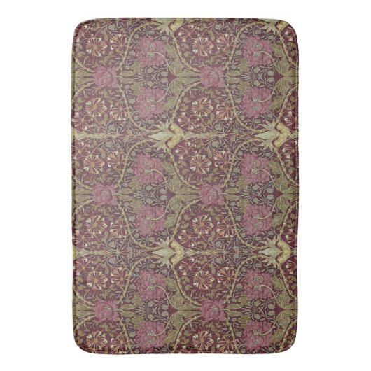 William Morris, Honeysuckle, floreel. patroon, kun Badmat (Voorkant Verticaal)