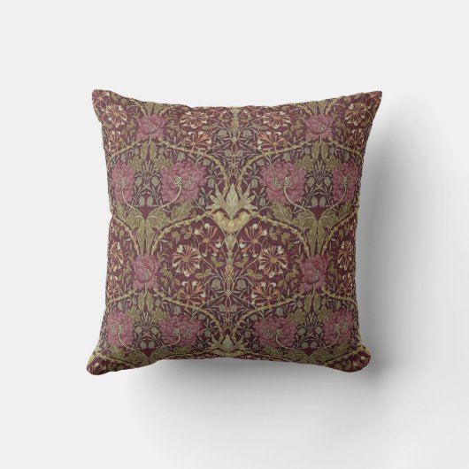William Morris, Honeysuckle, floreel. patroon, kun Kussen (Achterkant)