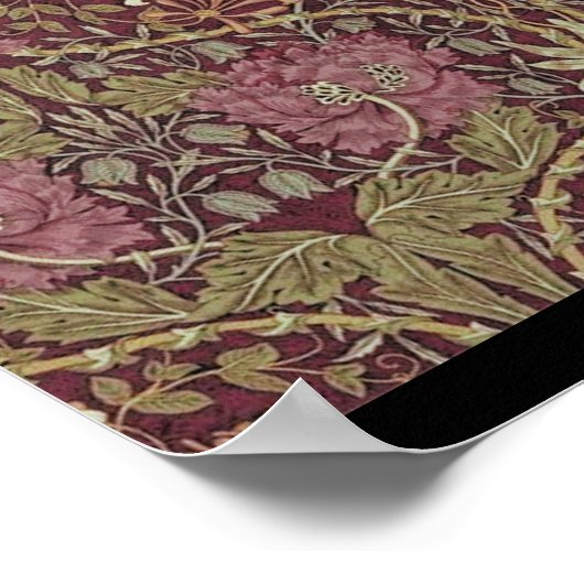 William Morris, Honeysuckle, floreel. patroon, kun Poster (Hoek)