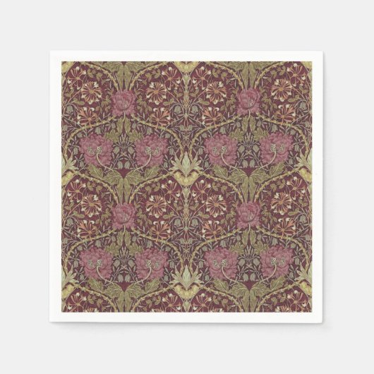 William Morris, Honeysuckle, floreel. patroon, kun Servet (Voorkant)