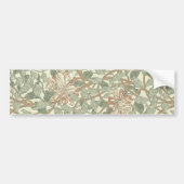 William Morris Honeysuckle Flower Wallpaper Bumpersticker (Voorkant)