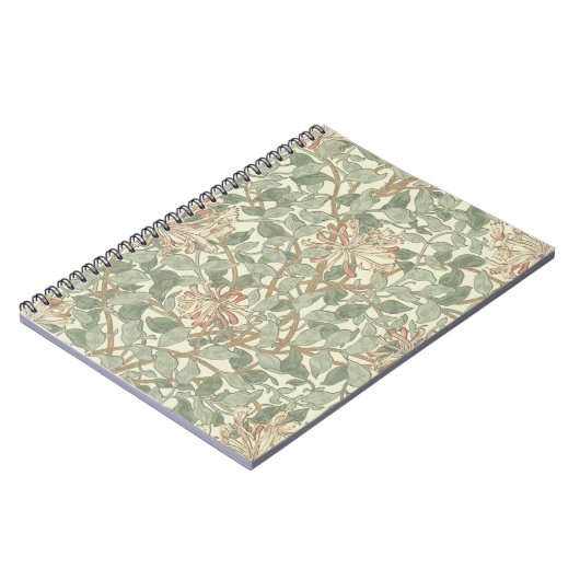 William Morris Honeysuckle Flower Wallpaper Notitieboek (Linkerzijde)