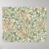 William Morris Honeysuckle Flower Wallpaper Poster (Voorkant)