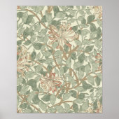 William Morris Honeysuckle Flower Wallpaper Poster (Voorkant)
