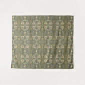 William Morris Honeysuckle Golden Green Design Wandkleed (Voorkant (horizontaal))