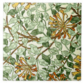 William Morris - Honeysuckle Green en Gold Tegeltje (Voorkant)