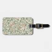 William Morris Honeysuckle Green Floral Bagagelabel (Voorkant horizontaal)