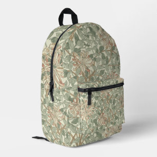 William Morris Honeysuckle Green Floral Bedrukte Rugzak