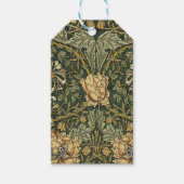 William Morris Honeysuckle Green Floral Cadeaulabel (Voorkant)