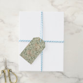 William Morris Honeysuckle Green Floral Cadeaulabel (Met Touw)