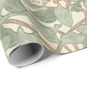 William Morris Honeysuckle Green Floral Cadeaupapier (Rol Hoek)