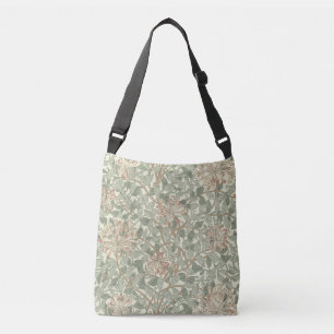 William Morris Honeysuckle Green Floral Crossbody Tas