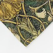William Morris Honeysuckle Green Floral Fleece Deken (Hoek)