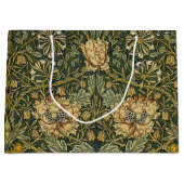 William Morris Honeysuckle Green Floral Groot Cadeauzakje (Voorkant)
