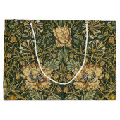 William Morris Honeysuckle Green Floral Groot Cadeauzakje (Achterkant)