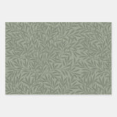 William Morris Honeysuckle Green Floral Inpakpapier Vel (Voorkant 3)