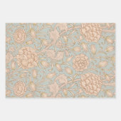 William Morris Honeysuckle Green Floral Inpakpapier Vel (Voorkant 2)