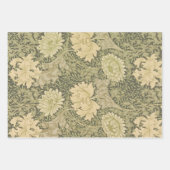 William Morris Honeysuckle Green Floral Inpakpapier Vel (Voorkant 2)