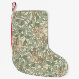 William Morris Honeysuckle Green Floral Kleine Kerstsok