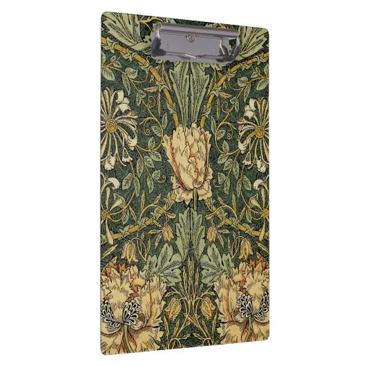 William Morris Honeysuckle Green Floral Klembord (Rechts)
