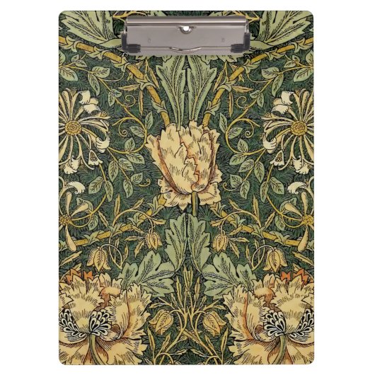 William Morris Honeysuckle Green Floral Klembord (Voorkant)