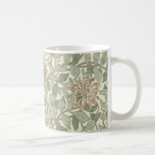 William Morris Honeysuckle Green Floral Koffiemok