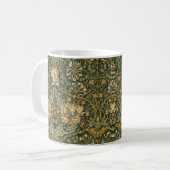 William Morris Honeysuckle Green Floral Koffiemok (Voorkant links)