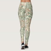 William Morris Honeysuckle Green Floral Leggings (Achterkant)