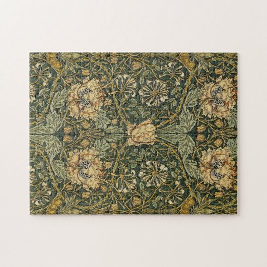 William Morris Honeysuckle Green Floral Legpuzzel (Horizontaal)