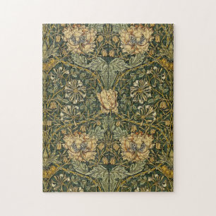 William Morris Honeysuckle Green Floral Legpuzzel