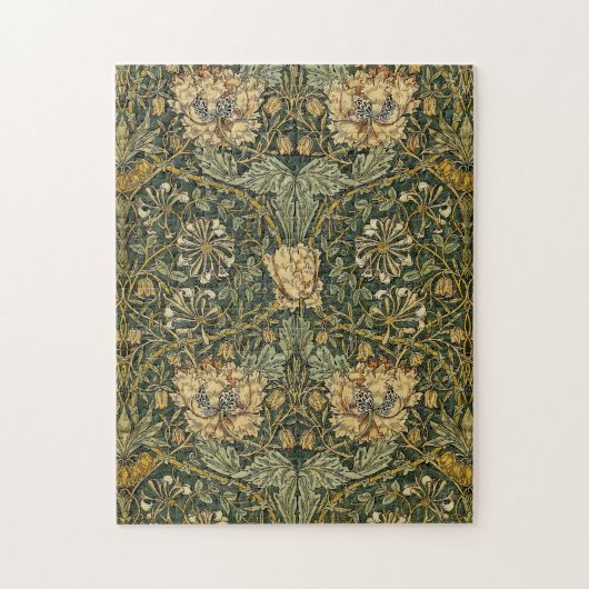 William Morris Honeysuckle Green Floral Legpuzzel (Verticaal)
