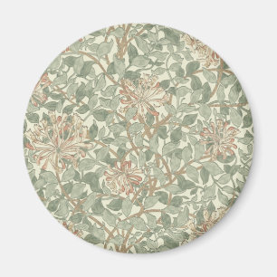 William Morris Honeysuckle Green Floral Magneet