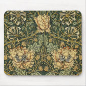 William Morris Honeysuckle Green Floral Muismat (Voorkant)