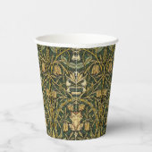 William Morris Honeysuckle Green Floral Papieren Bekers (Rechts)